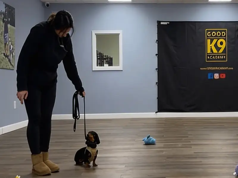 Happy boarded dog at Good K9 Academy